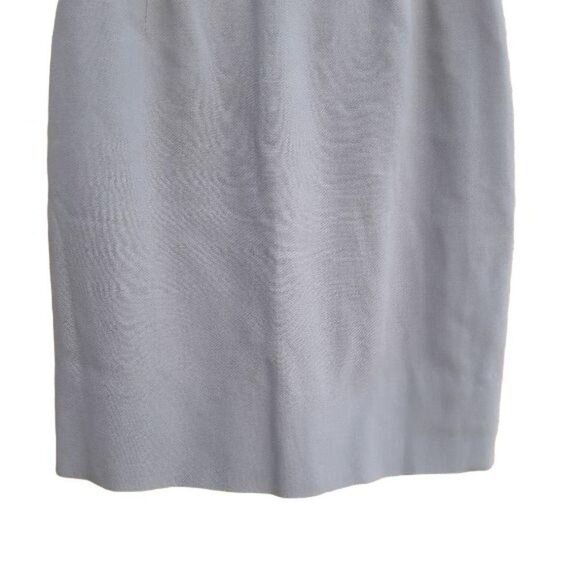 Vtg 70's Calvin Klein Collection Skirt 100% Wool Career Pencil Mini Taupe Sz XS - Picture 9 of 12